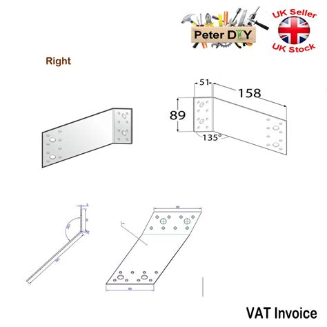 Angle Bracket 135 Degree Diagonal Valley or Hip to Jack Rafter ...