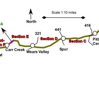 Foothills Parkway overview map (NPS, 1998). | Download Scientific Diagram