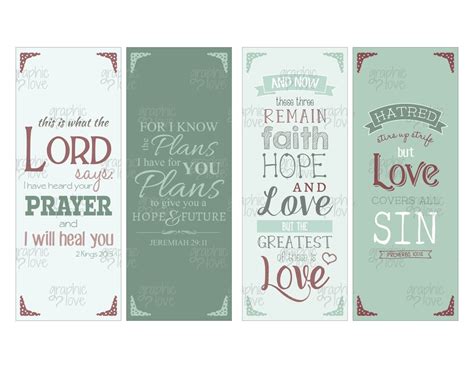 Printable Bookmarks Christian