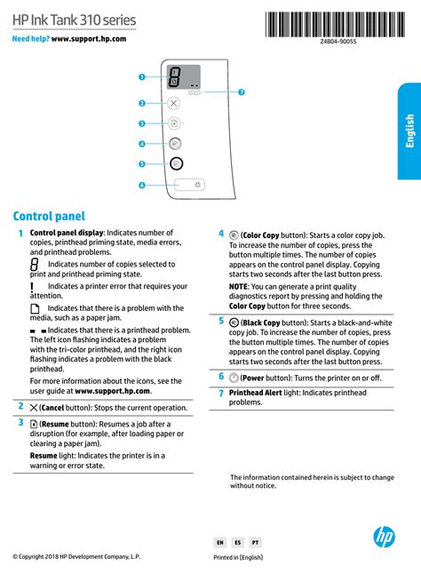 HP Ink Tank 315 Reference Guide | Manualzz