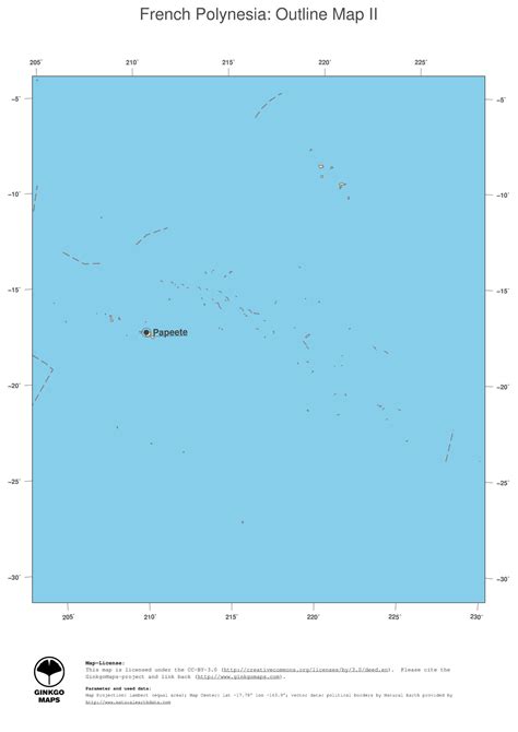 Map French Polynesia; GinkgoMaps continent: Oceania; region: French ...