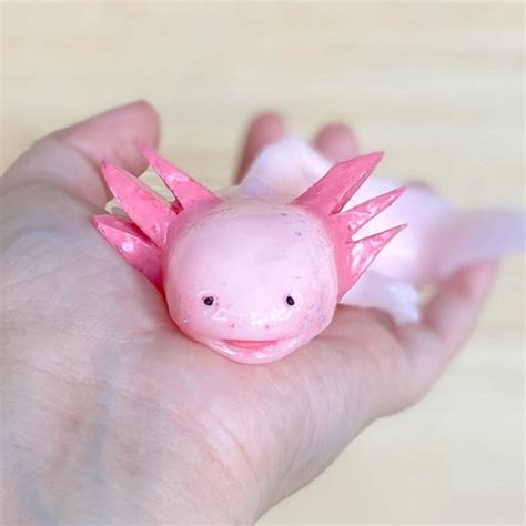 Axolotl Cute Sea Creatures Stretchy And Squeezy Toy Crunchy Bead Filled ...