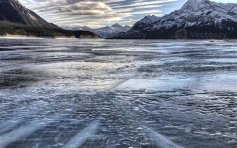 Abraham Lake Winter 5435717 Stock Photo at Vecteezy