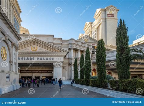 Caesars Palace Hotel and Casino Entrance - Las Vegas, Nevada, USA ...