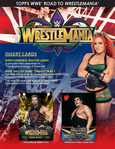 2018 Topps WWE Road to WrestleMania Trading Cards