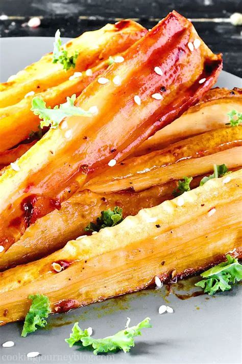 Honey Roasted Parsnips - Side Dish Ideas - Cooking Journey Blog