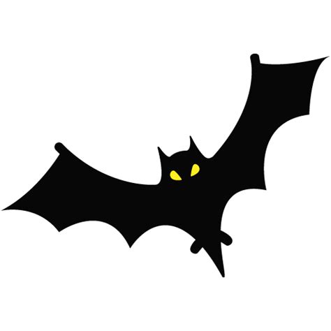 Halloween Bat Black Transparent HQ