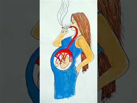 stop smoking and save your baby animation #shorts#thedrawingsonalee smoking art - YouTube