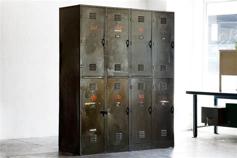 SOLD - Massive Vintage Locker Unit from the DOD, c. 1940s - Rehab Vintage Interiors