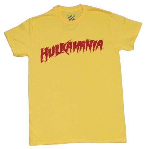 WWE Mens T-shirt - Hulkamania Red Logo | eBay