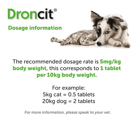 Droncit® Tablets for Cats and Dogs - Tapeworm Treatment