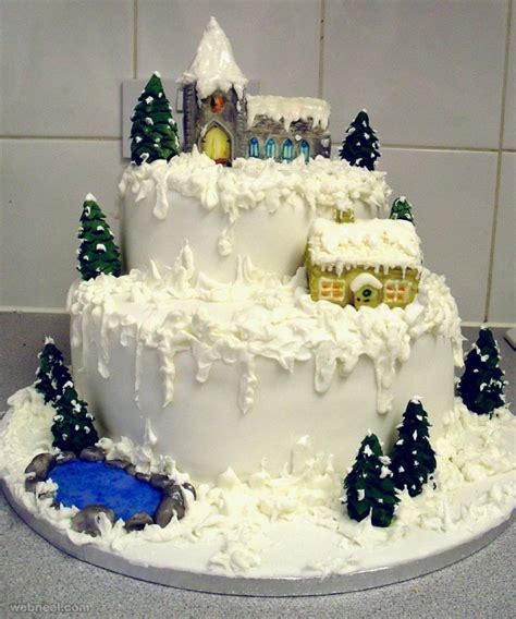 25 Beautiful Christmas Cake Decoration Ideas and design examples