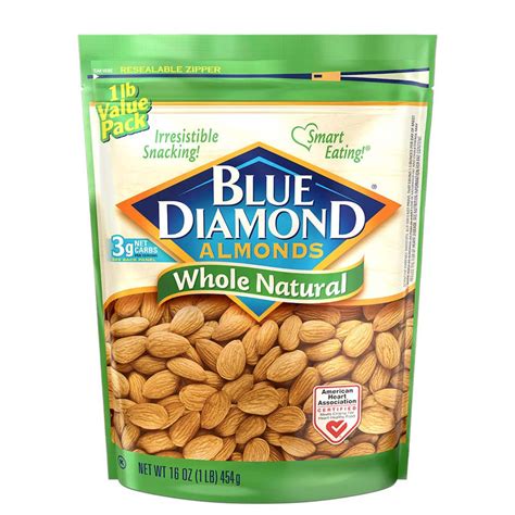 Whole Natural Raw Almonds: 16oz Bags | Blue Diamond Almonds Store – Blue Diamond Almonds Nut ...