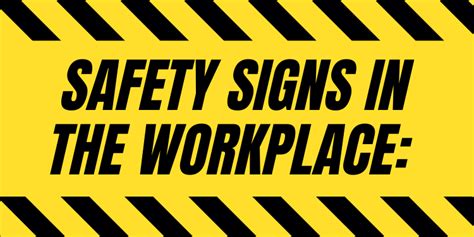 Safety Signs in The Workplace: A Definitive Guide | Qodar Safety