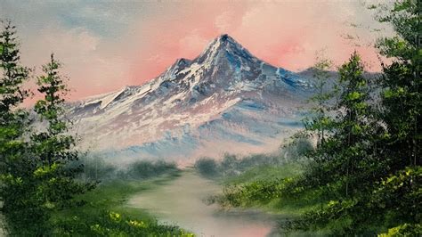 Painting A Sunset Mountain Landscape Quick And Easy - Paintings By ...