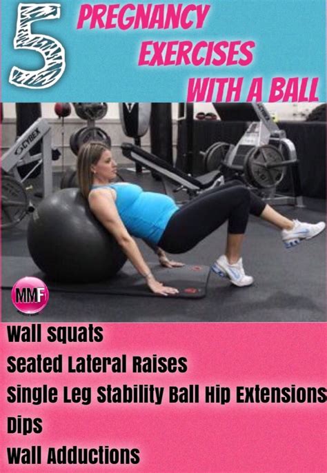 5 Pregnancy Exercises With A Ball - Michelle Marie Fit