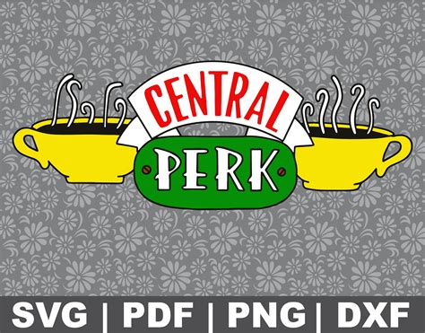 Central Perk Sign Svg