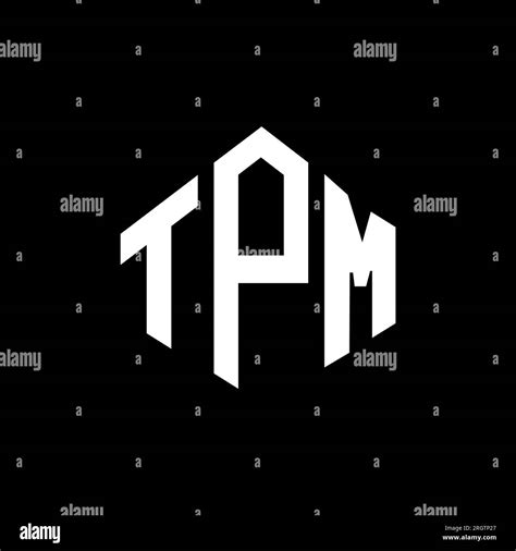 TPM letter logo design with polygon shape. TPM polygon and cube shape ...