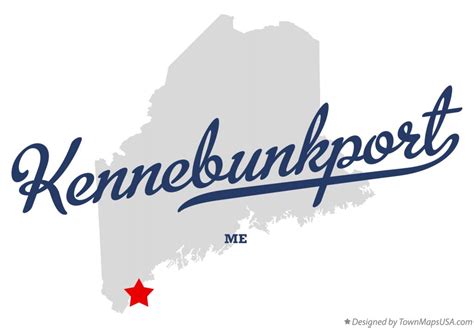 Map of Kennebunkport, ME, Maine