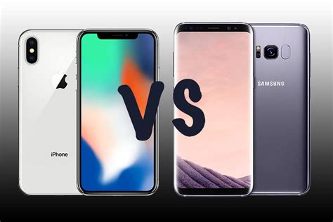 Apple iPhone X vs Samsung Galaxy S8: Pistols at dawn for the ul