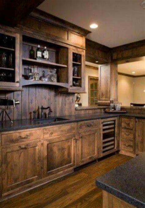 Awasome Rustic Cabin Kitchen Backsplash Ideas