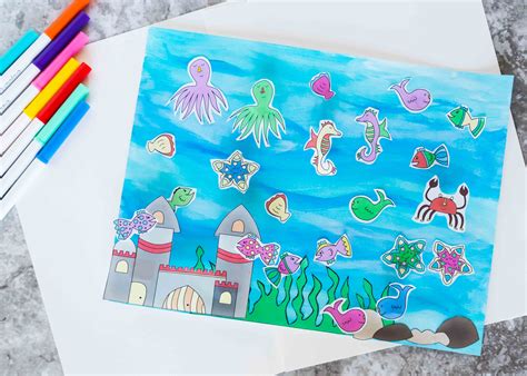 Easy and Cute Fish Tank Craft for Kids Free Printable – Daydream Into Reality