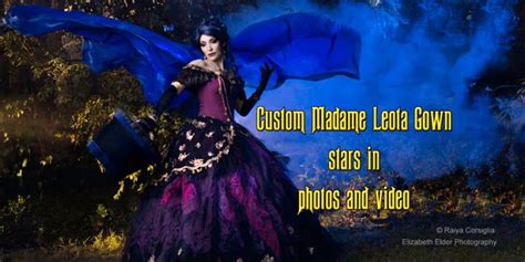 Custom Madame Leota Gown materializes in photos and video - Inside the Magic