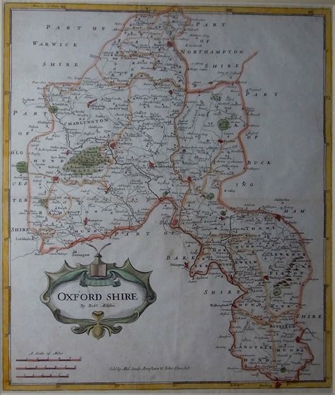 OXFORDSHIRE - The Antique Map Shop Ltd, Bath