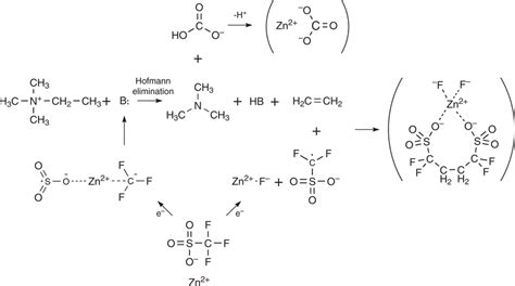 Proposed mechanism demonstrating synergistic reactions between triflate ...