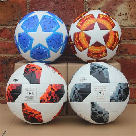 18 19 Champions League Soccer Ball 2018 World Cup Red Match Balls PU ...