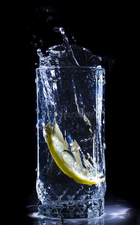 Water splash with lemon stock image. Image of background - 6199843