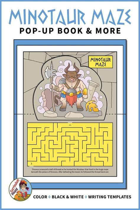 Minotaur Maze Pop-Up Book - Greek Mythology, Minoan History | Ancient ...