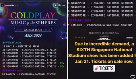 Malaysians, Coldplay Adds 6th Show In Singapore, For Real | TRP