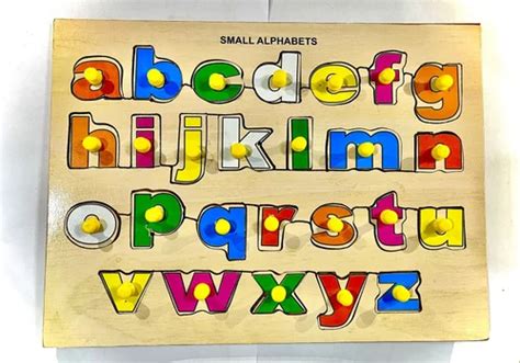 Multi Rectangular Wooden Small Alphabet Tray Puzzle, Size : 9x10inch ...