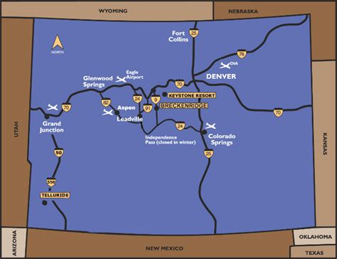 Colorado Map Of Ski Resorts - Map