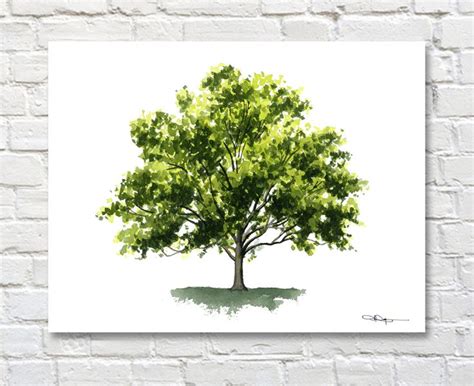 Watercolor Sycamore Tree Sycamore Tree Art Print Wall | Etsy Watercolor ...