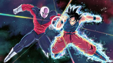 Goku Ultra Instinct vs Jiren by DaolinArt | Dragon ball image, Dragon ...