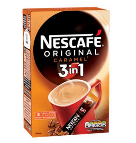 Nescafe Original 3in1 Caramel Instant Coffee Sachets 8x17g - Caletoni ...