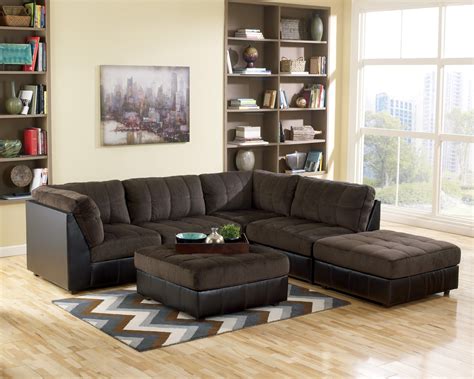 Contemporary Modular Chocolate Living Room | Furniture, Modular ...