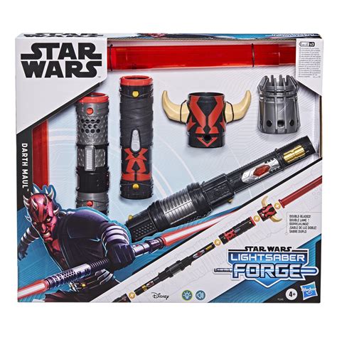 Star Wars Lightsaber Forge Darth Maul Double-Bladed Electronic Red ...