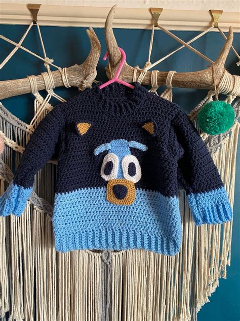 Blue Heeler Bluey Inspired Childrens Jumper - Etsy Israel