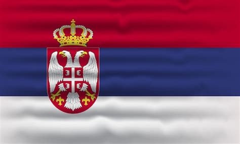 Premium Vector | Serbia flag design, flag of Serbia