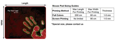 About Custom Mouse Pad Sizing Guides – X-Raypad