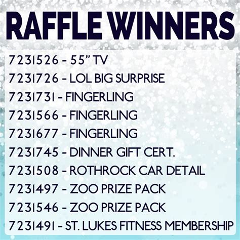 New Years Eve Raffle Winners Announced - Lehigh Valley Zoo