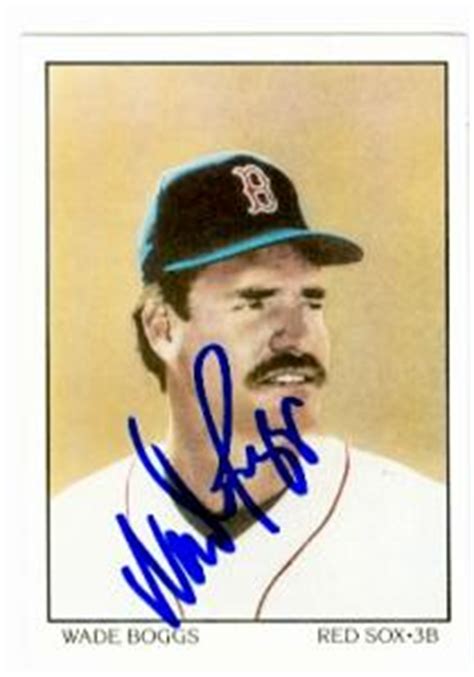 Wade Boggs autographed Baseball Card (Boston Red Sox)