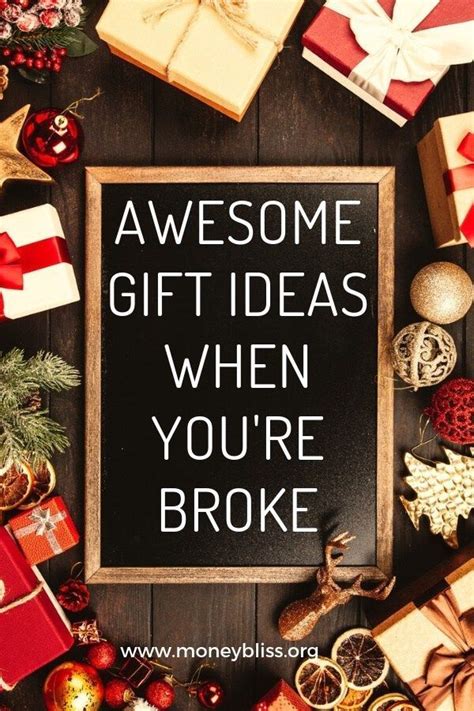 Awesome Gift Ideas When you’re Broke - Money Bliss | Diy christmas ...