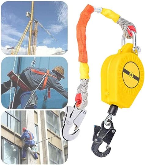 KYHK Self Retracting Lifeline,Fall Arrest Block Inertia Reel Height Safety Device Double Lock ...