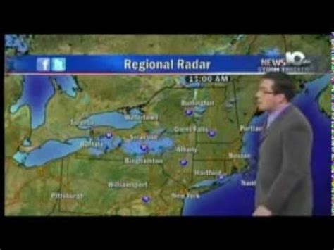 WTEN/News 10 ABC (Albany NY): Weather w/Brian Bachman, 1/8/2012 6:15pm ...