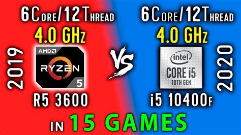 Intel i5 10400F Vs Ryzen 5 3600 [Benchmarks 2024] - Tech4Gamers, vs i5 ...