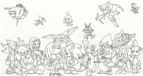 Sonic Crew Lineart by ILoveAmyRose on DeviantArt